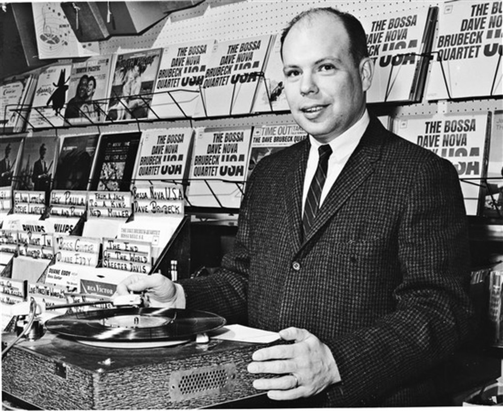 Seymour Ladd in one of his record shops.